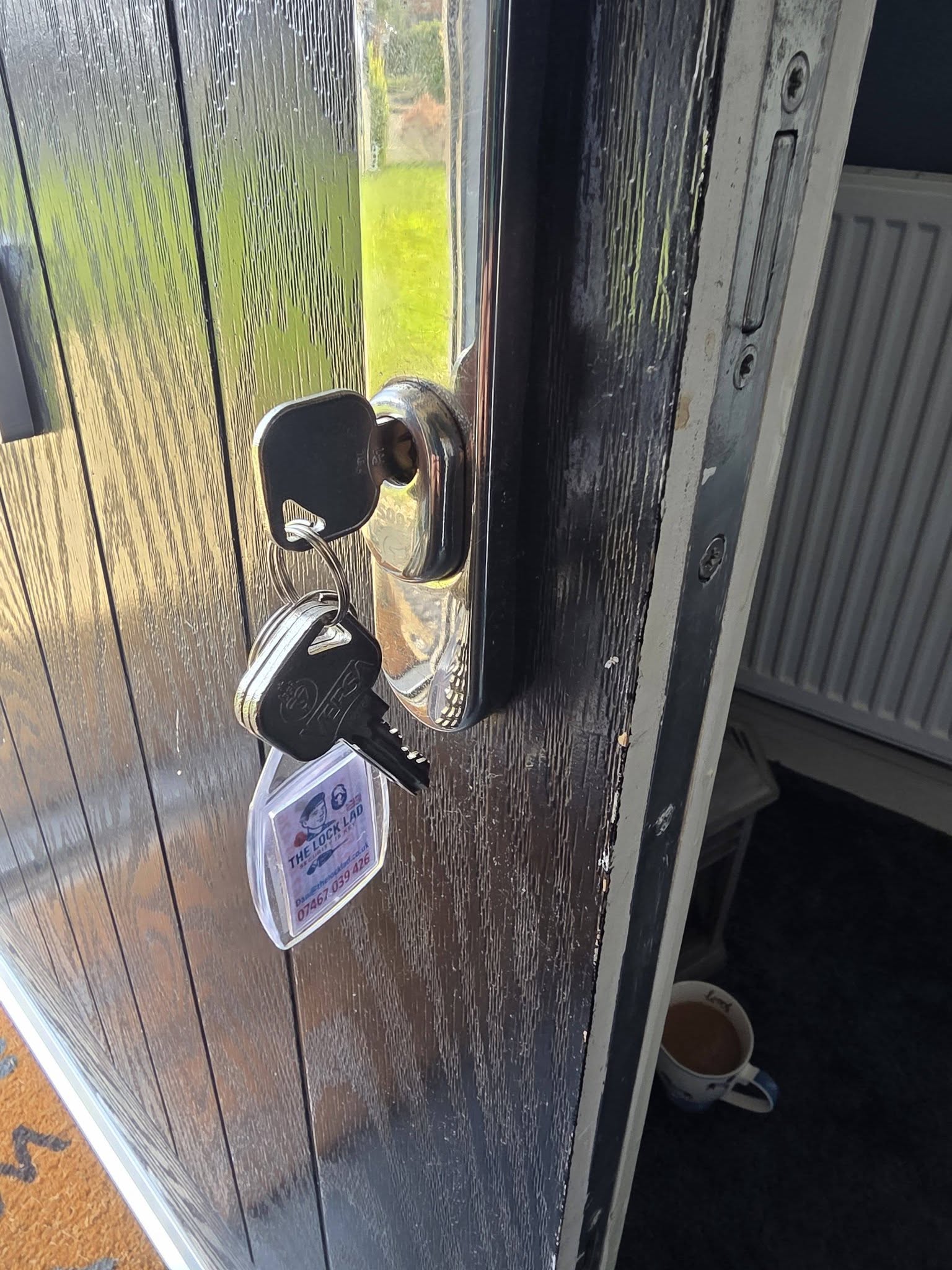 Locksmith job — high-security upgrade