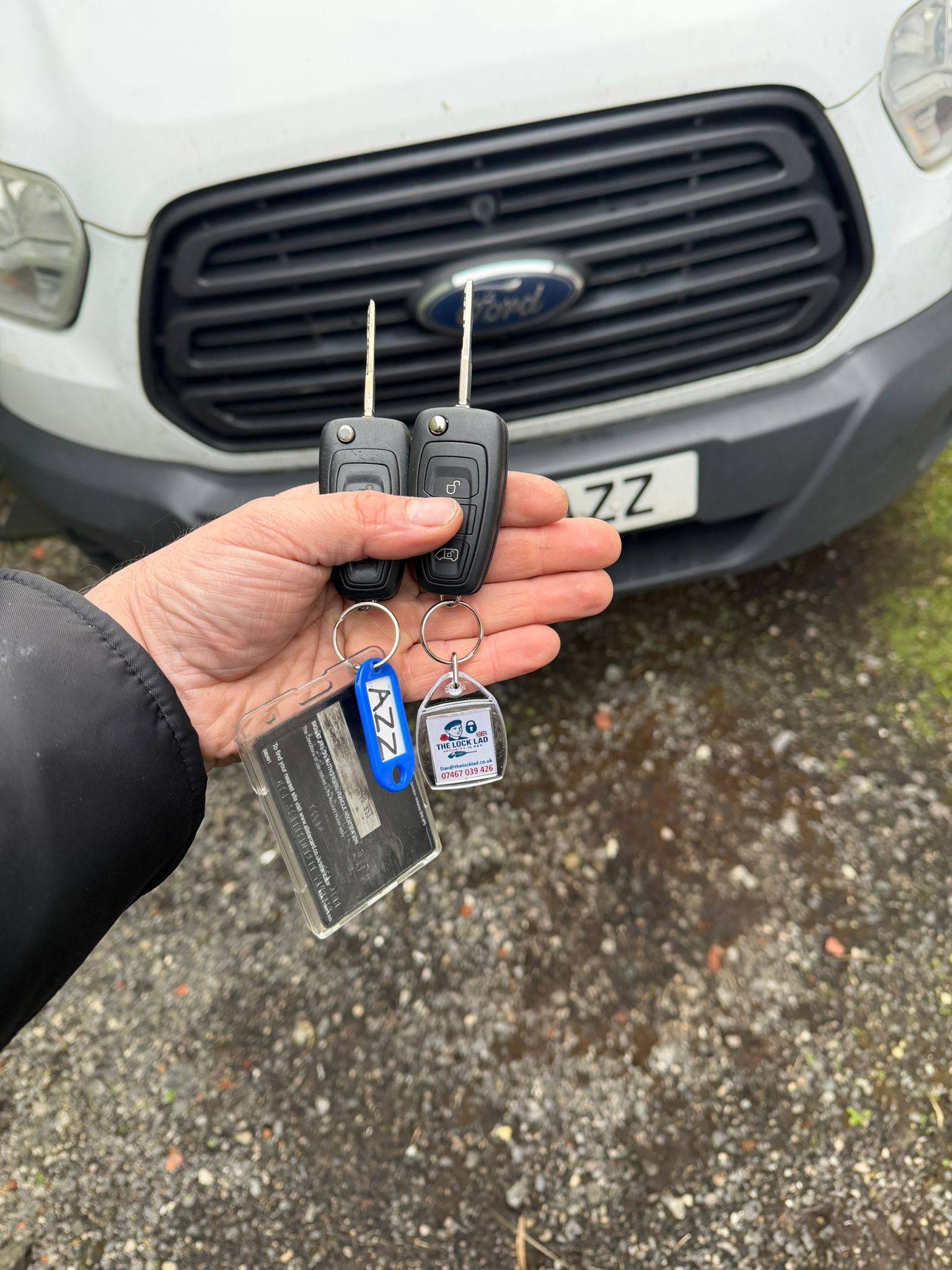 Locksmith job — commercial install